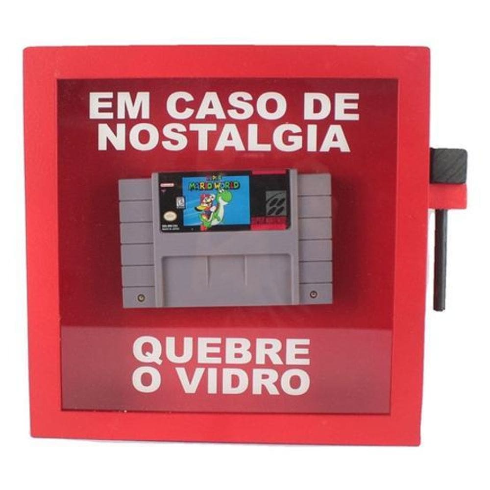 Quadro Divertido Gamer Decorativo Super Mario Super Nintendo