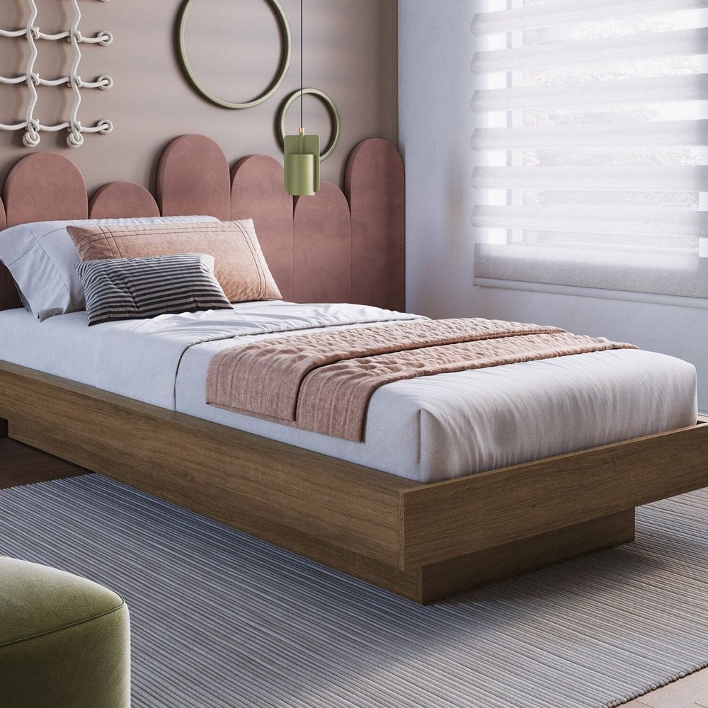 Cama de Solteiro Suspensa 80/90 Zurique Mel