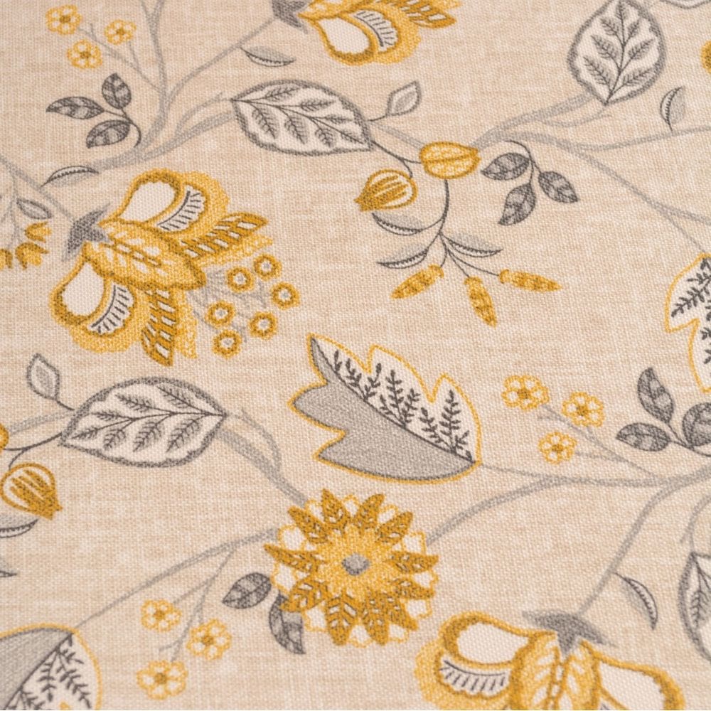 Tecido Impermeável Estampado Málaga 31 Flores Amarelas