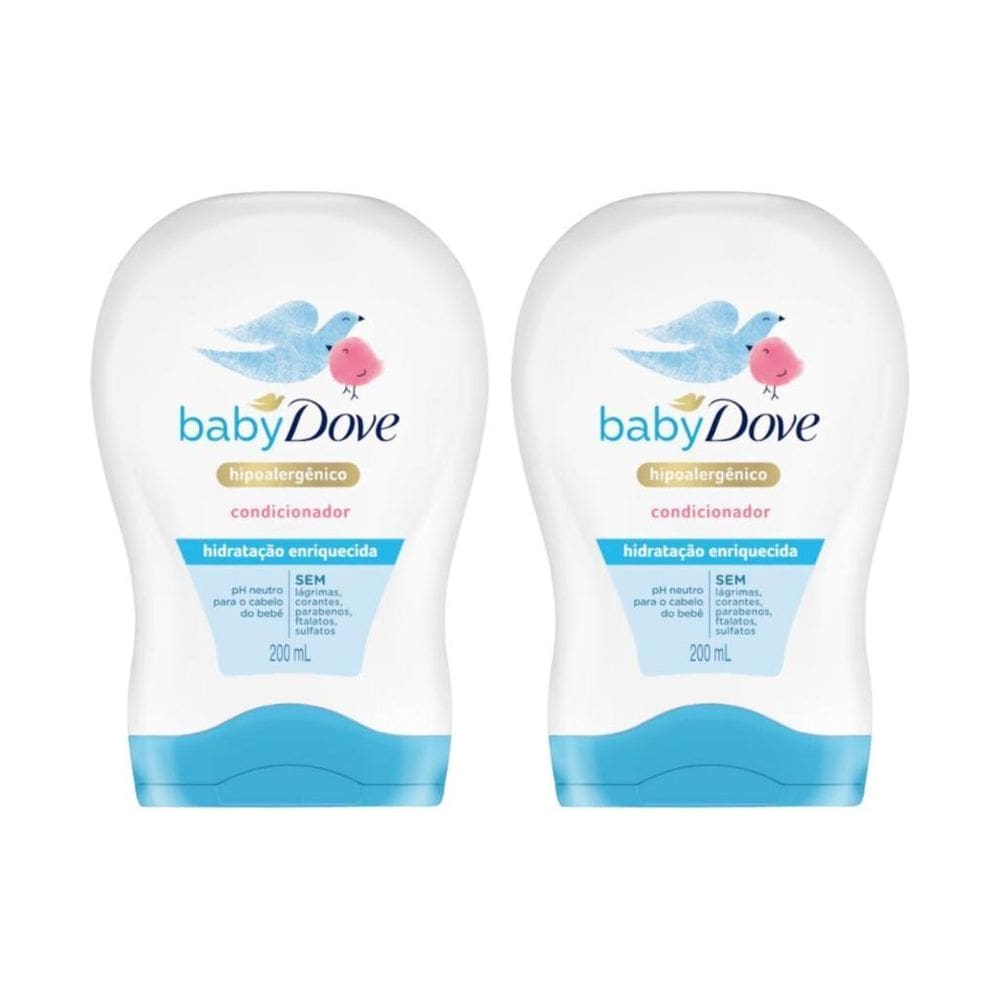 Condicionador Dove Baby 200Ml Hidratante Enriquecida - 2Un