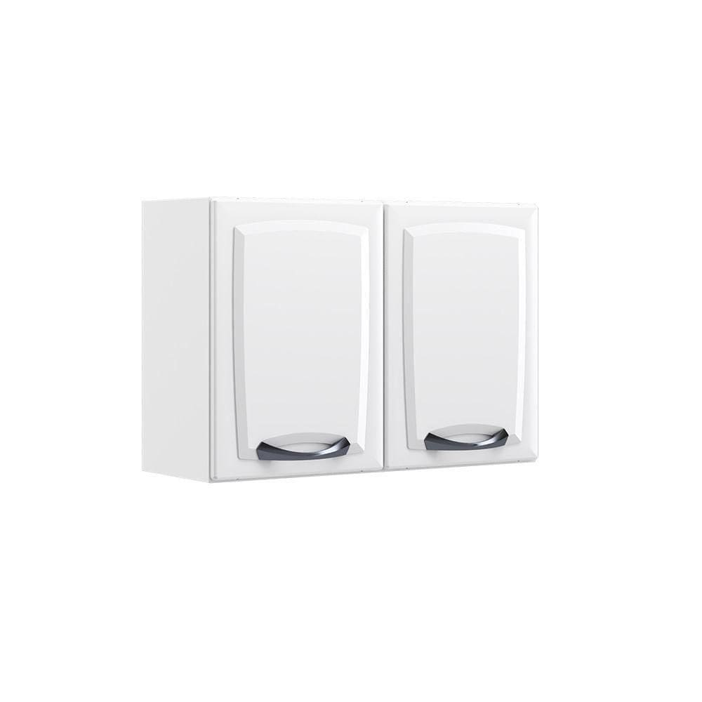 Armário Aéreo De Cozinha 80cm Branco 2 Portas New Premium