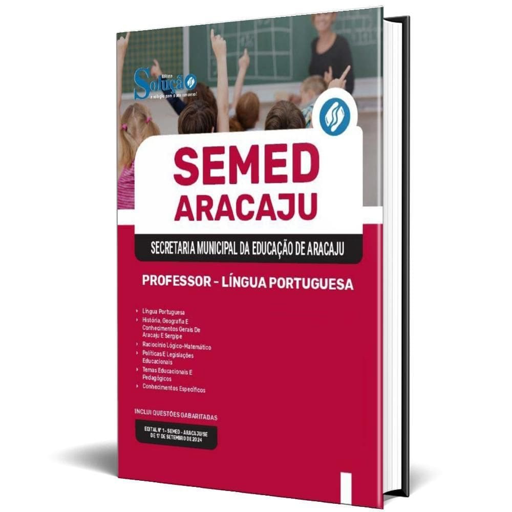Apostila Semed Aracaju 2024 - Professor - Língua Portuguesa
