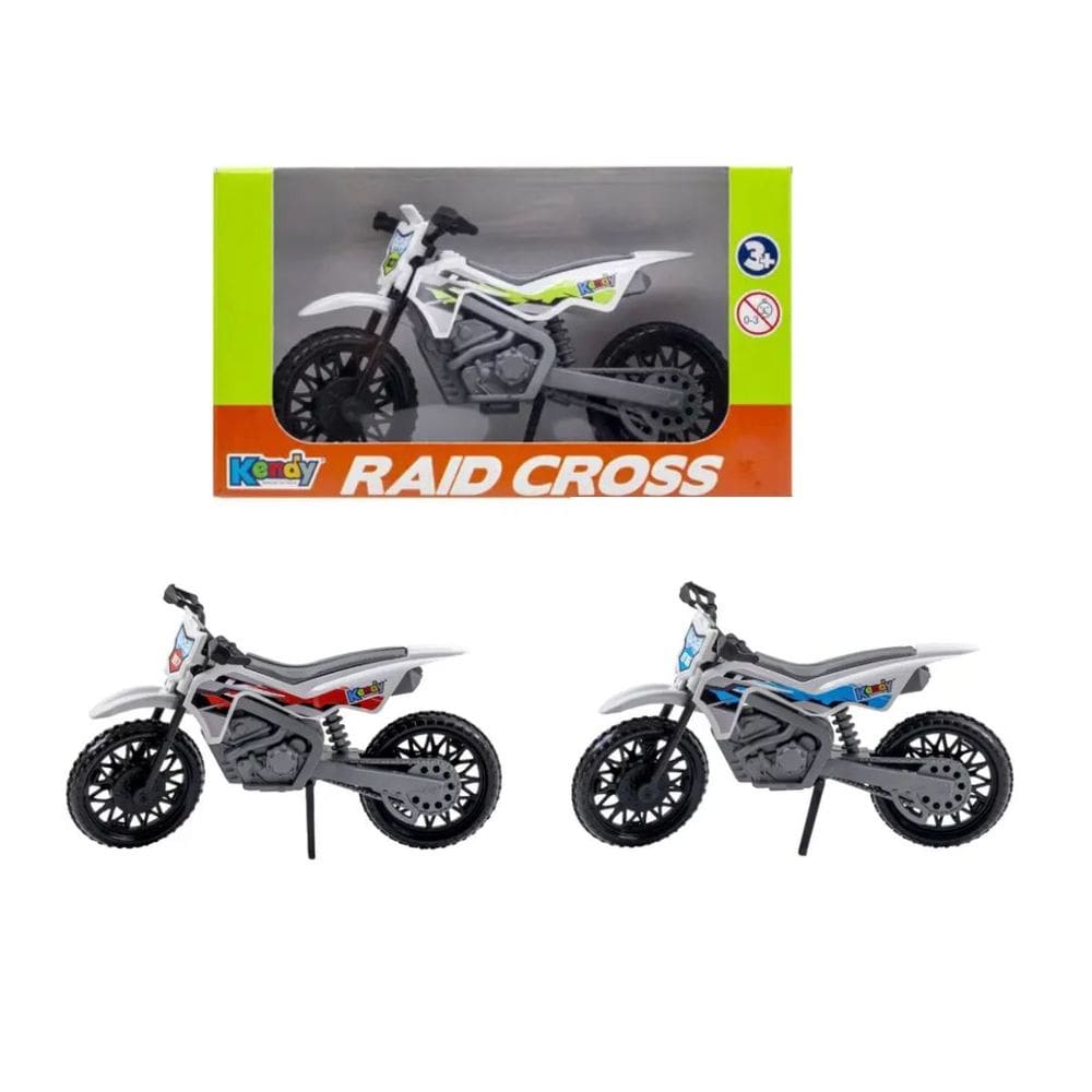 Kit 03x Kendy Moto de Brinquedo Raid Cross