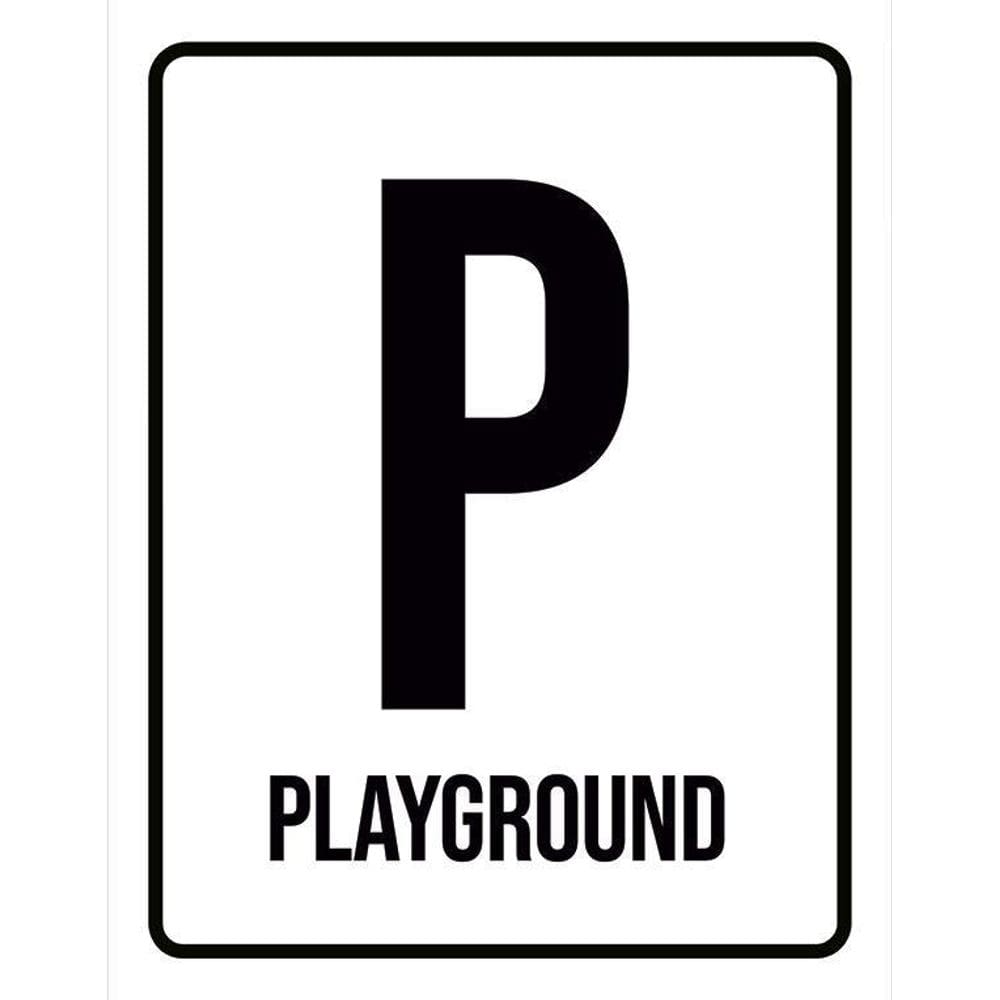 Placa Sinalização - Playground P 36X46