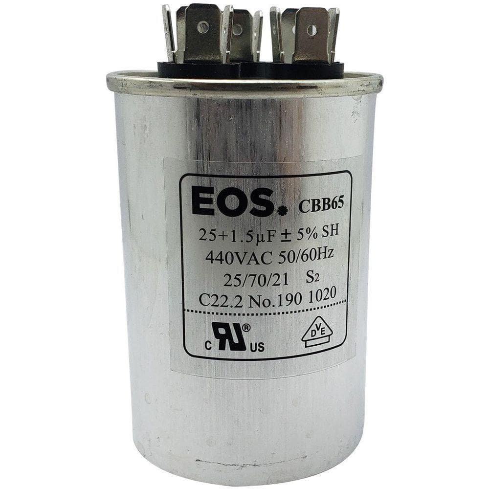 Capacitor 25+1,5 Mfd 440v