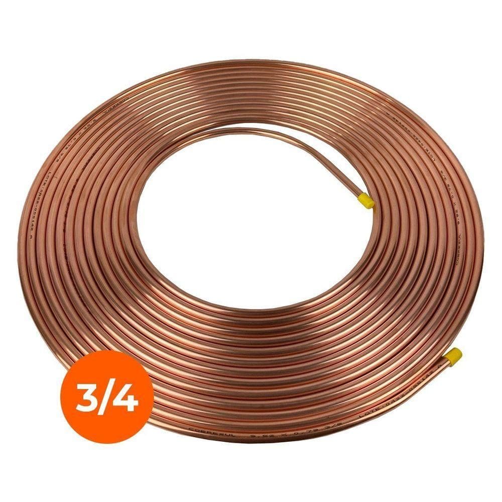 Cobre Panqueca 3-4 19,05mm Parede 1-32 0,79mm 20 Metros