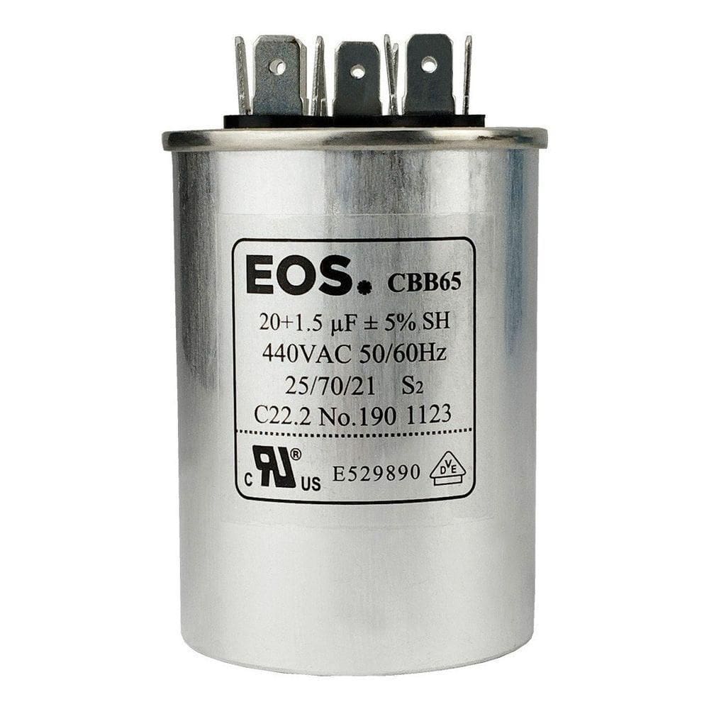 Capacitor 20+1.5 Uf 440v único