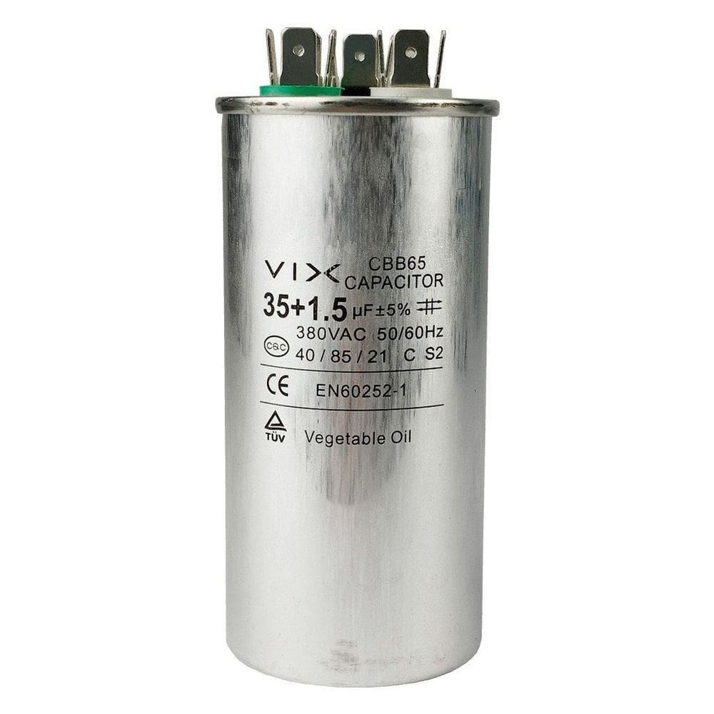 Capacitor 35 + 1.5 Uf 380v único