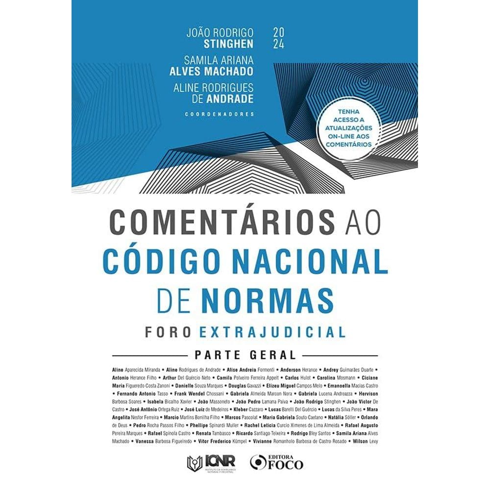 Comentários ao Código Nacional de Normas - Foro Extrajudicial - Parte Geral - 1ª Ed - 2024 (1410)