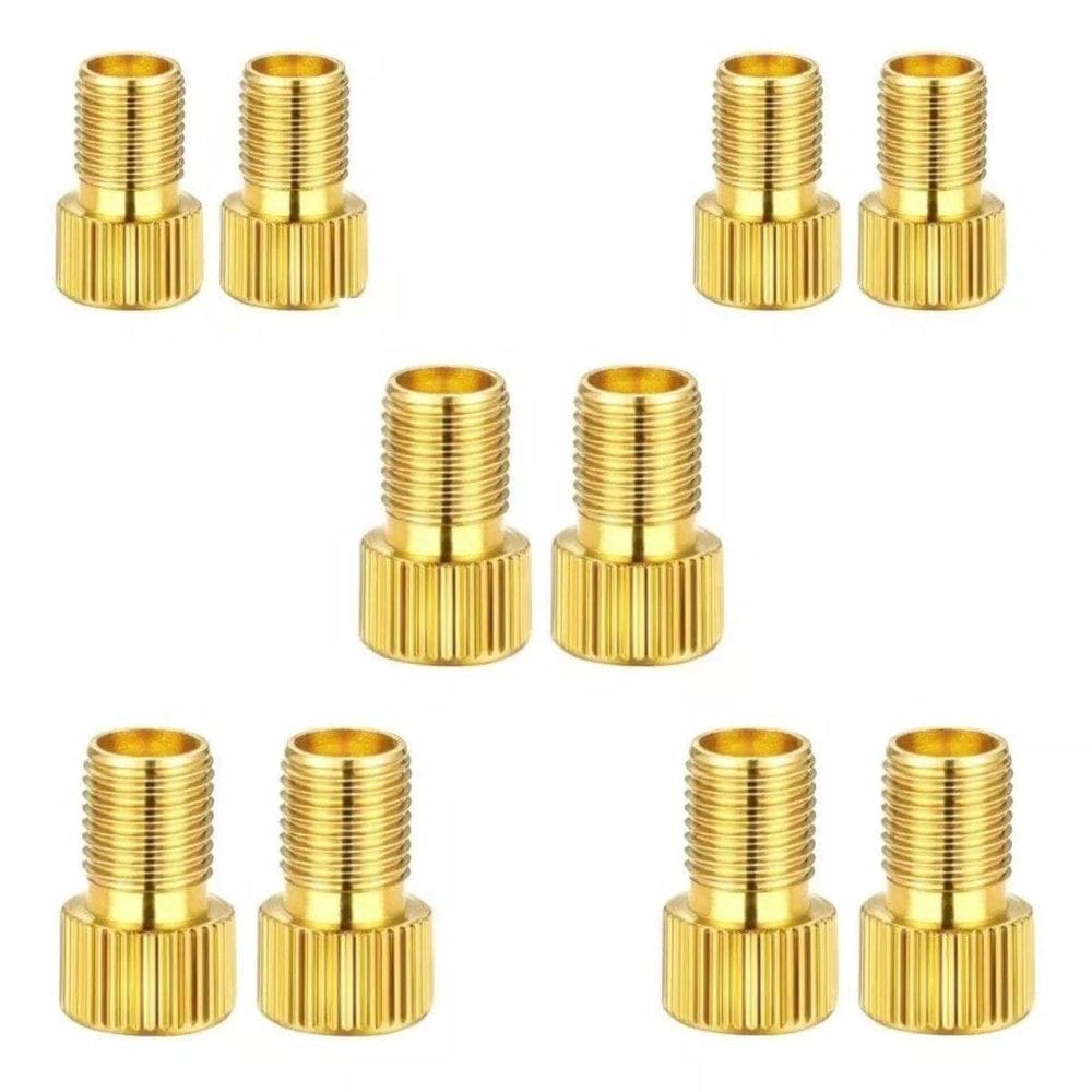 10 Bico Adaptador Válvula Presta Câmara Ar Fino P Grosso
