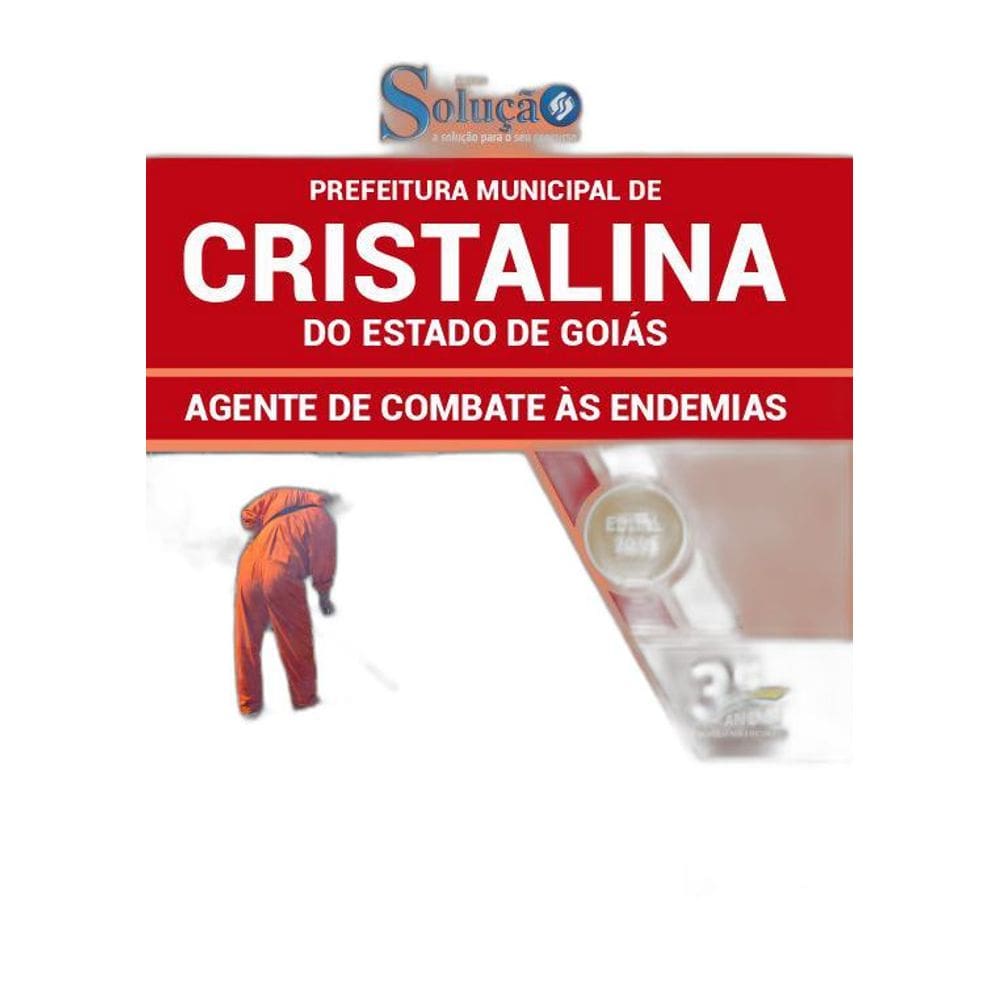 Apostila Prefeitura Cristalina Go 2019 - Agente De Endemias
