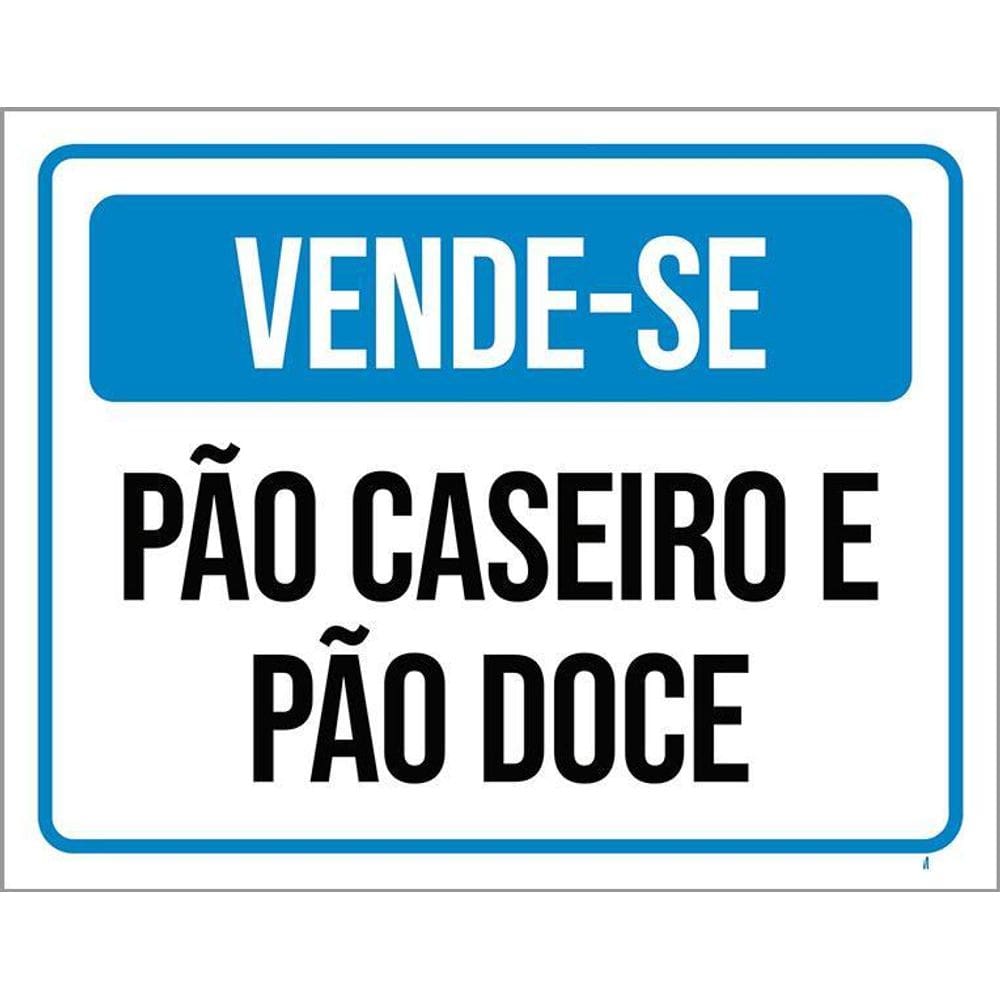Kit 3 Placas Vende-Se Pão Caseiro E Pão Doce