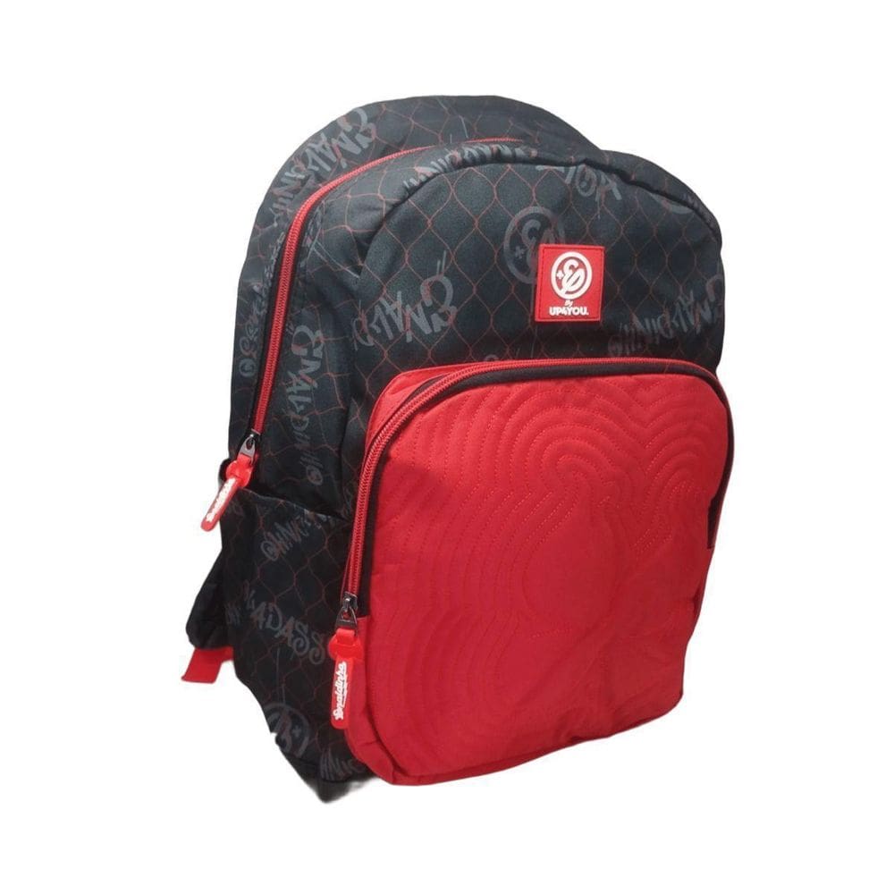 Mochila De Costa Vermelha Enaldinho Juvenil Escolar Luxcel