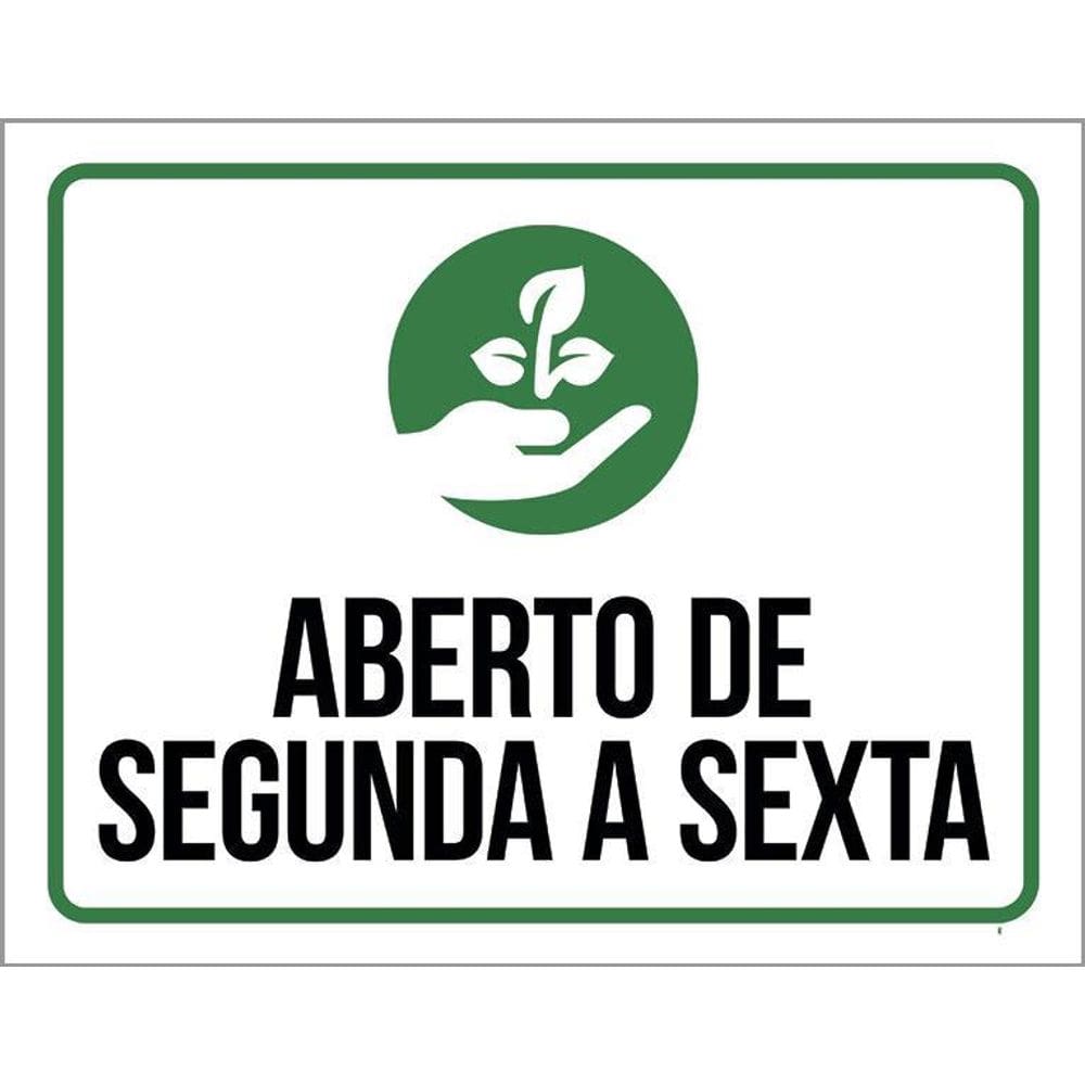Kit 3 Placas - Aberto Segunda A Sexta Plantas