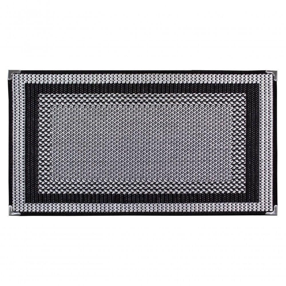 Tapete Sala Escritório 2,00x3,00 Antiderrapante Preto Sisal S587
