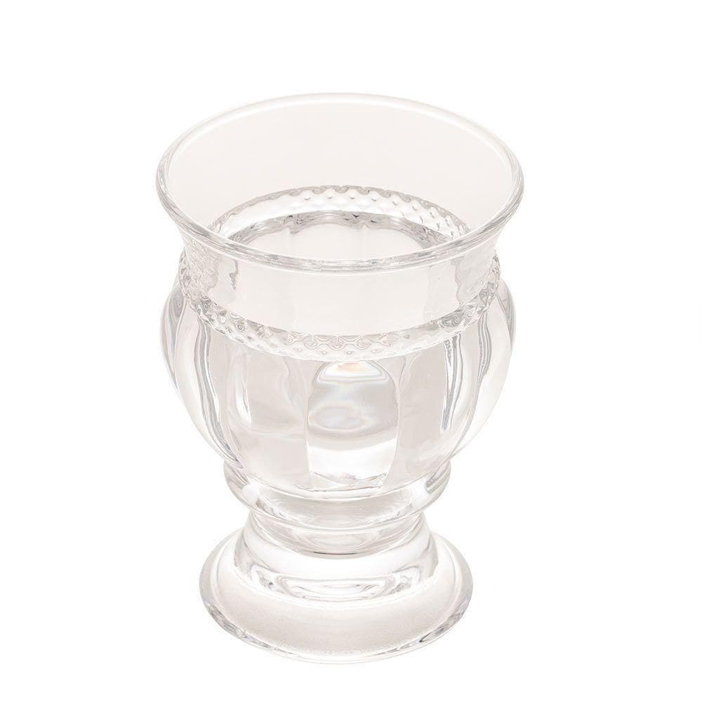 Vaso Cachepot De Cristal Diamante Transparente 10cm Lyor