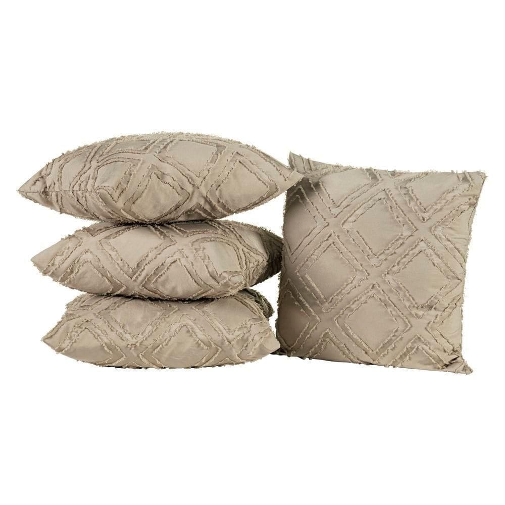 Capas De Almofadas Aveline 45cm X 45cm 04 Peças - Caqui