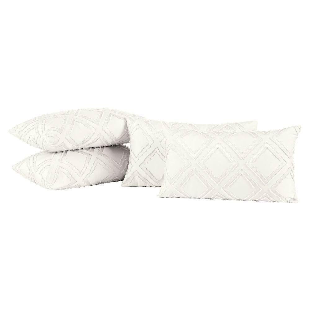 Capas De Almofadas Aveline 60cm X 30cm 04 Peças - Off White