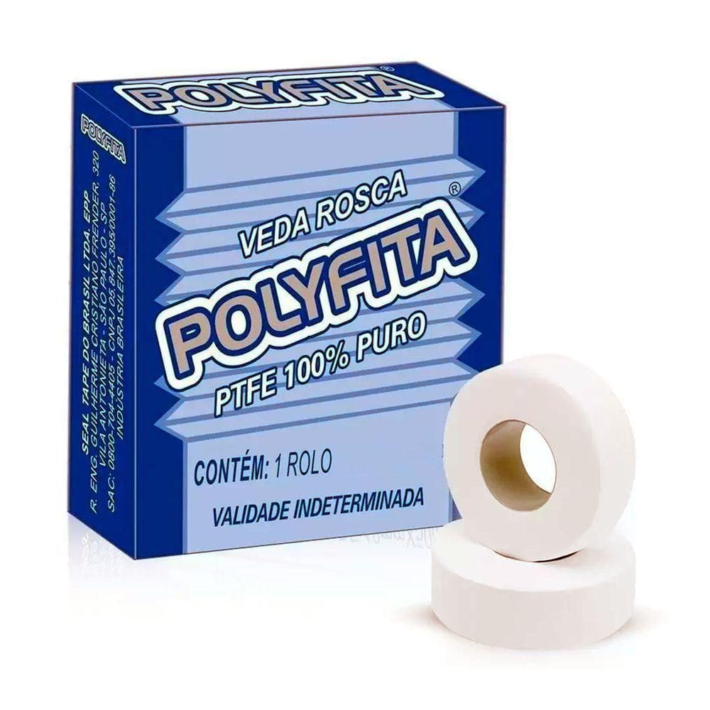 Fita Veda Rosca 18mm Com 5 Metros Para Vedação