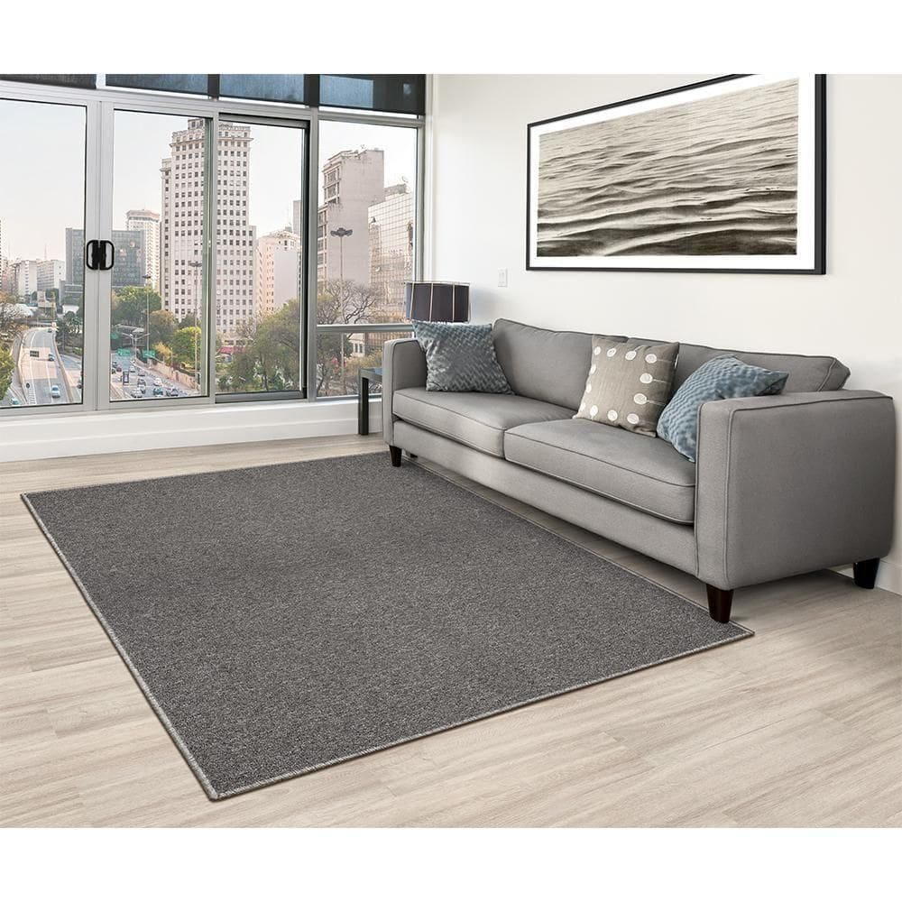 Tapete Para Sala Lumiere N Cinza Mescla 1,00x1,50 São Carlos