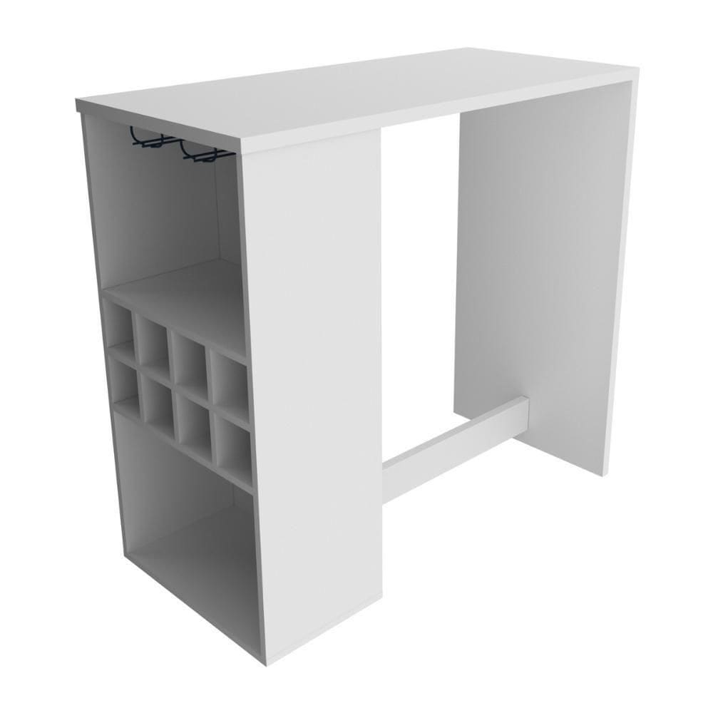 Bancada Para Cozinha 110cm Com Adega E Porta-taças Multimóveis Cr20342 Branco