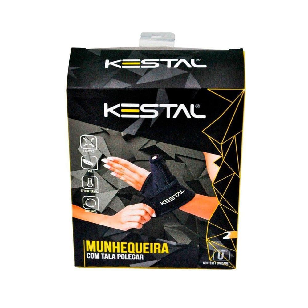 Munhequeira Com Tala Para Polegar Kestal