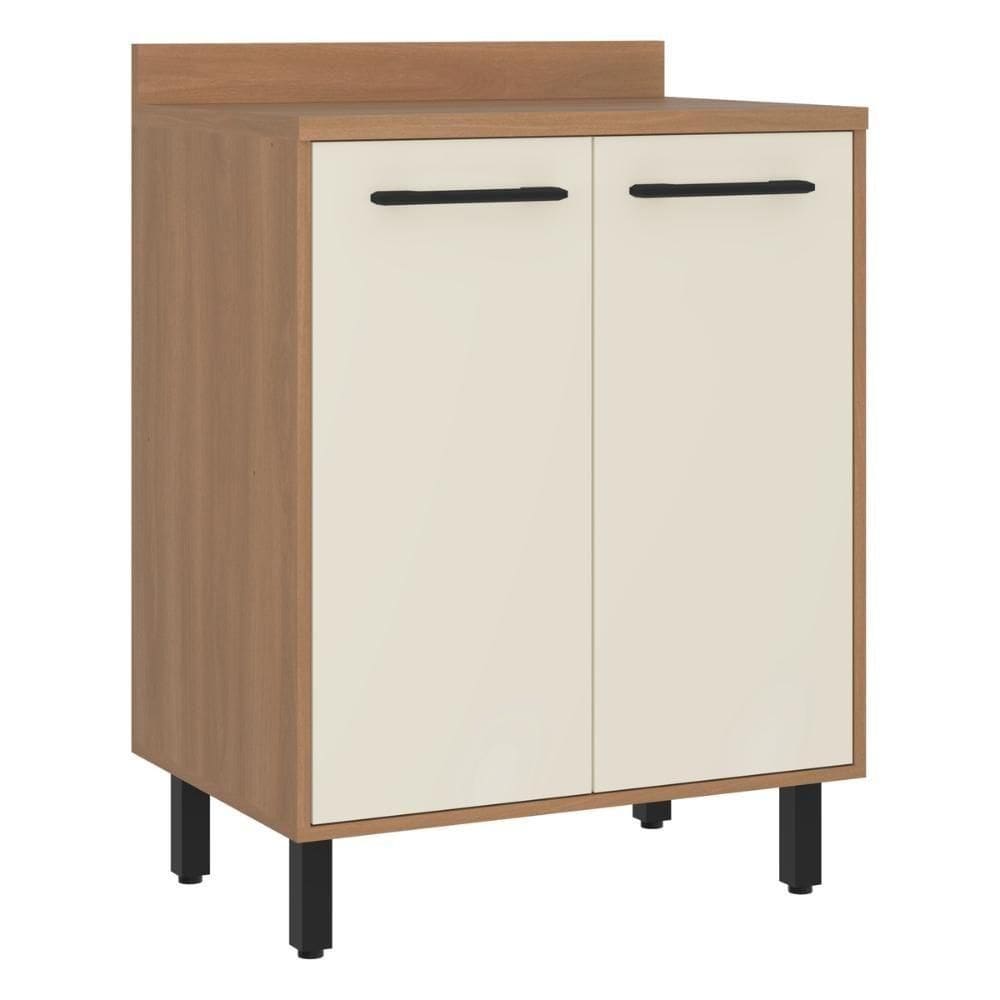 Balcão De Cozinha 70cm Para Cooktop Com Tampo E 2 Portas Havana Cr20309 Rovere/champanhe