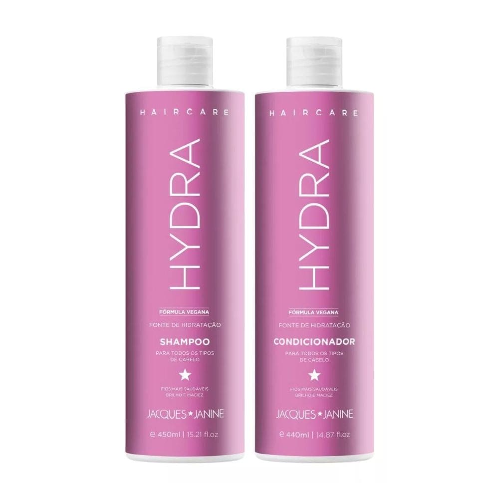 Kit Shampoo 450ml + Condicionador 440ml Hydra Jacques Janine