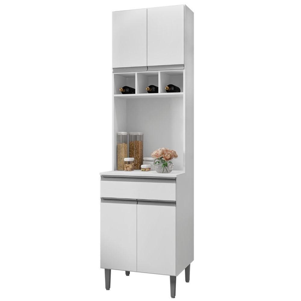 Paneleiro Duplo Andréia 4 Portas Branco Ajl
