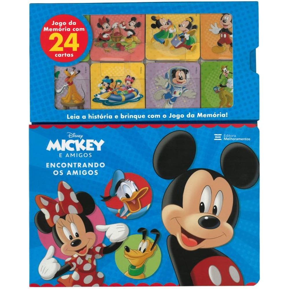 Mickey e Amigos – Encontrando os Amigos: Livro + Jogo da Memória