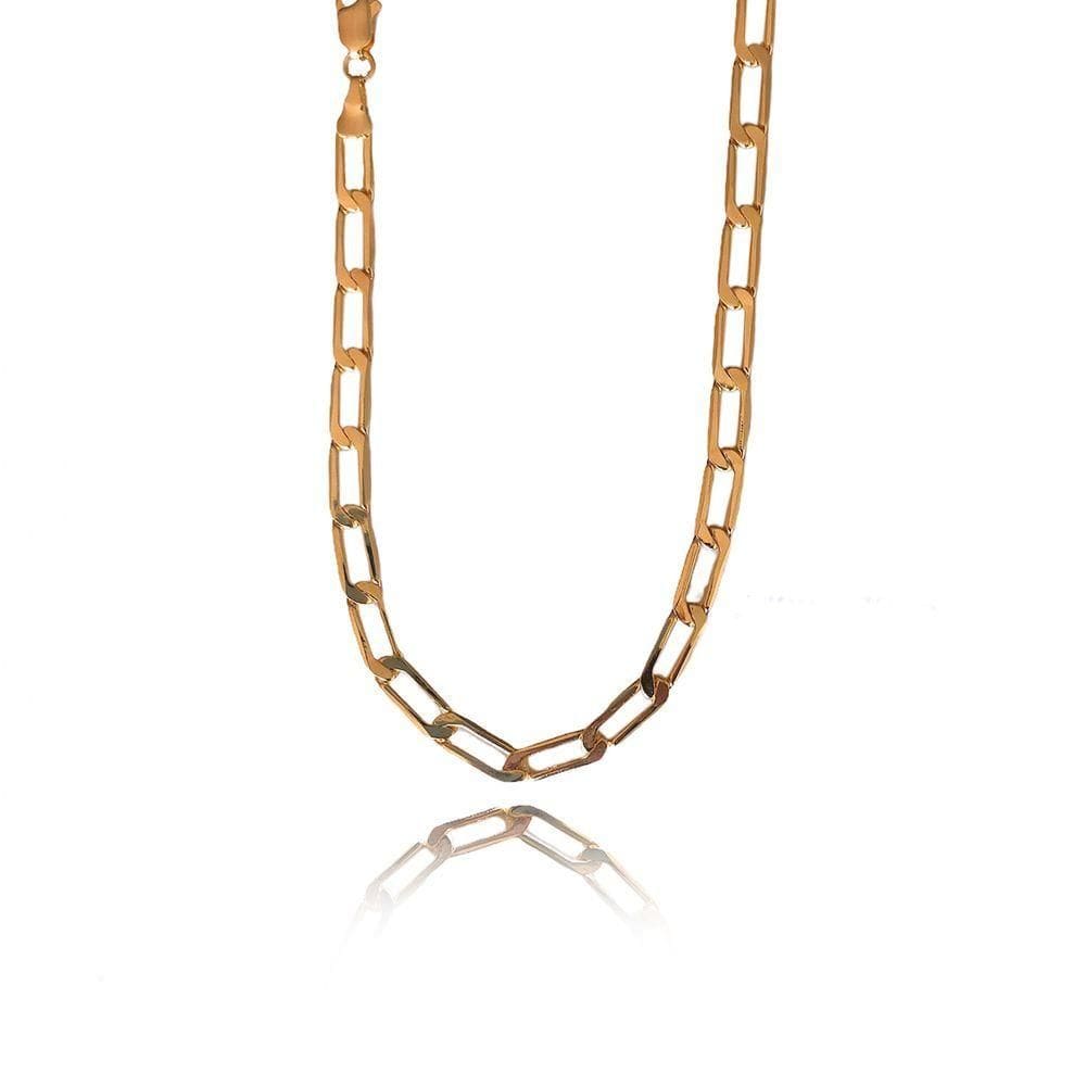 Pulseira Corrente Chapada Folheada Em Ouro 18K
