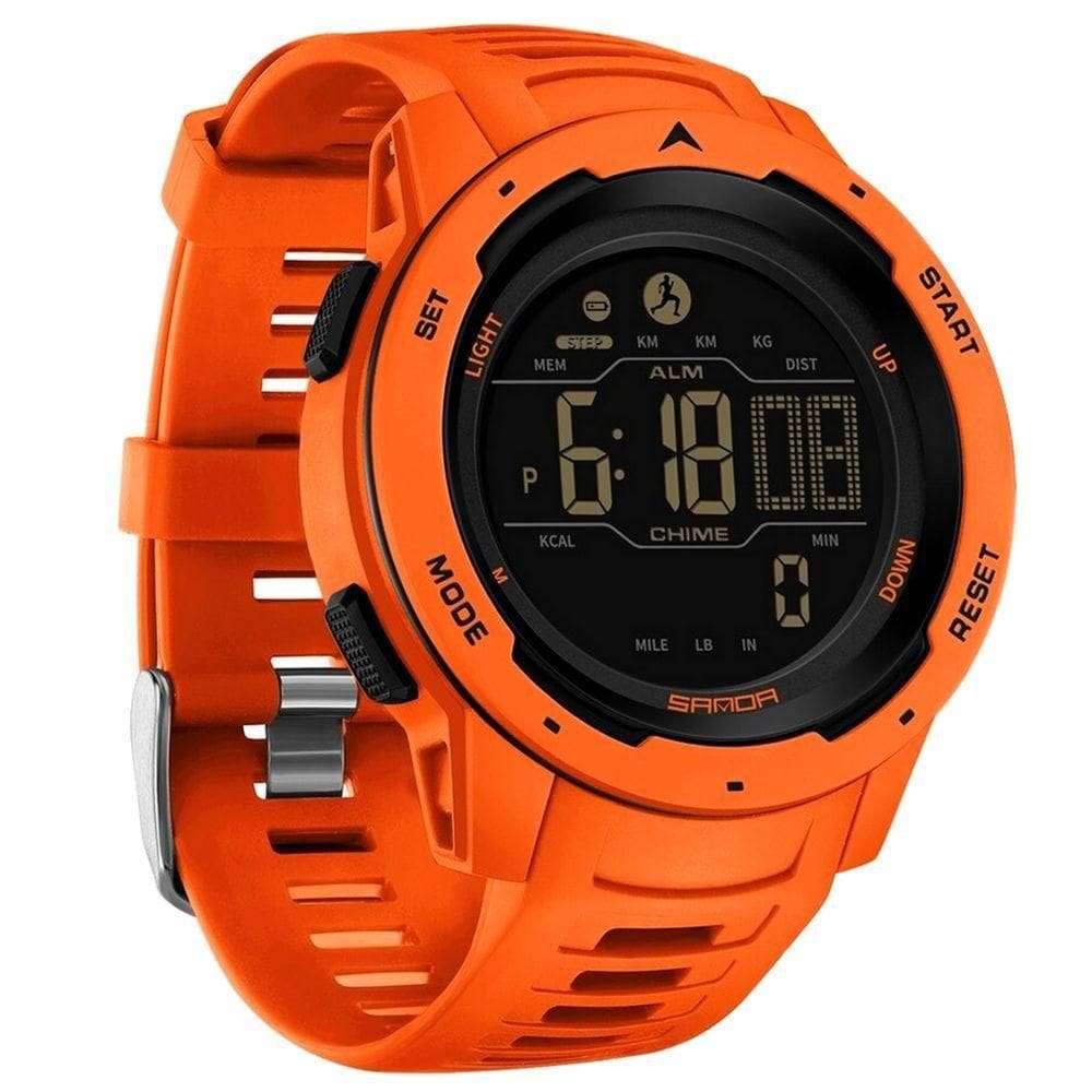 Relógio Digital Masculino Esportivo Tela Led A Prova D´Agua