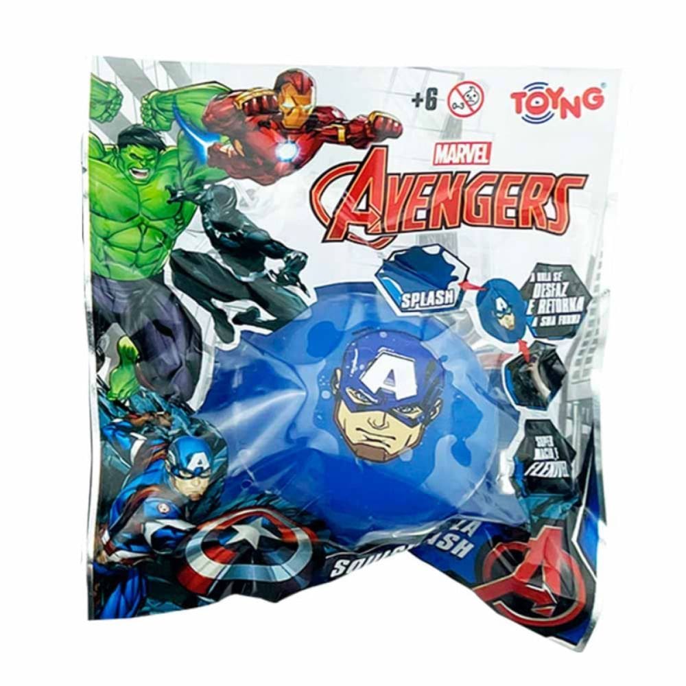 Brinquedo Toyng Squish Bola Splash Marvel