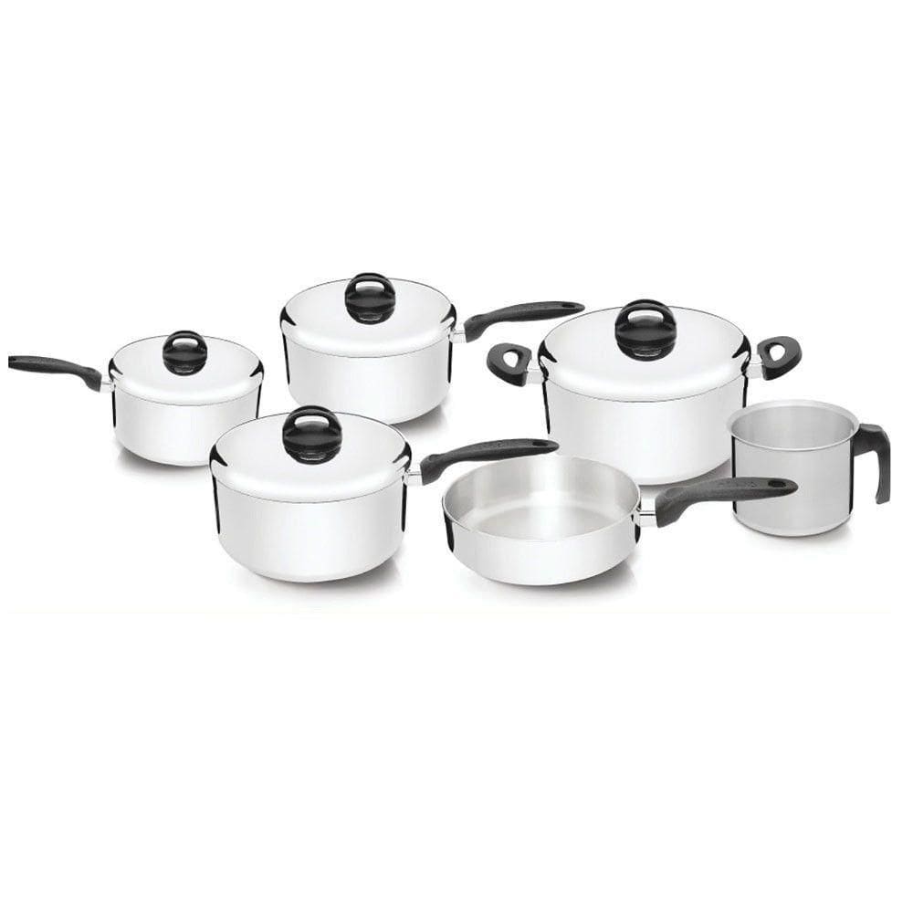 Conjunto De Panelas 6 Pçs Nigro Polido 025521 Aluminio Polido