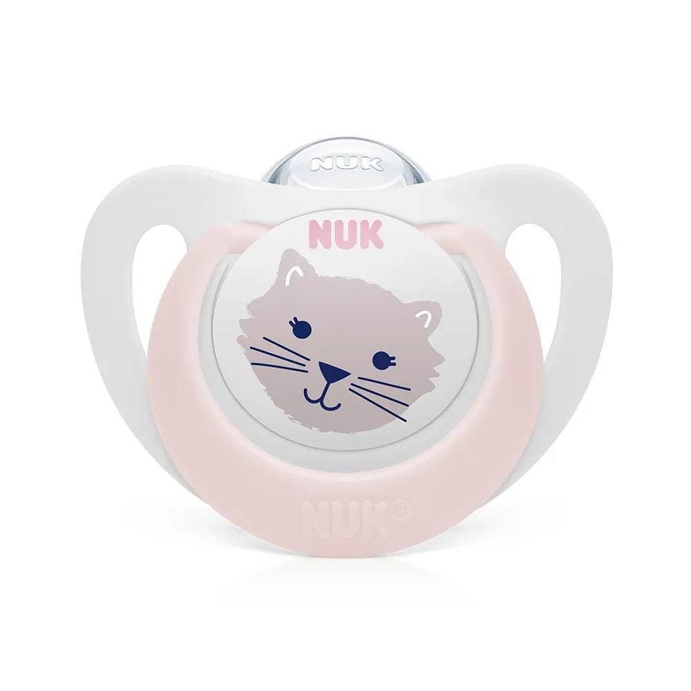 Chupeta NUK Star Girl Silicone 0-6 Meses
