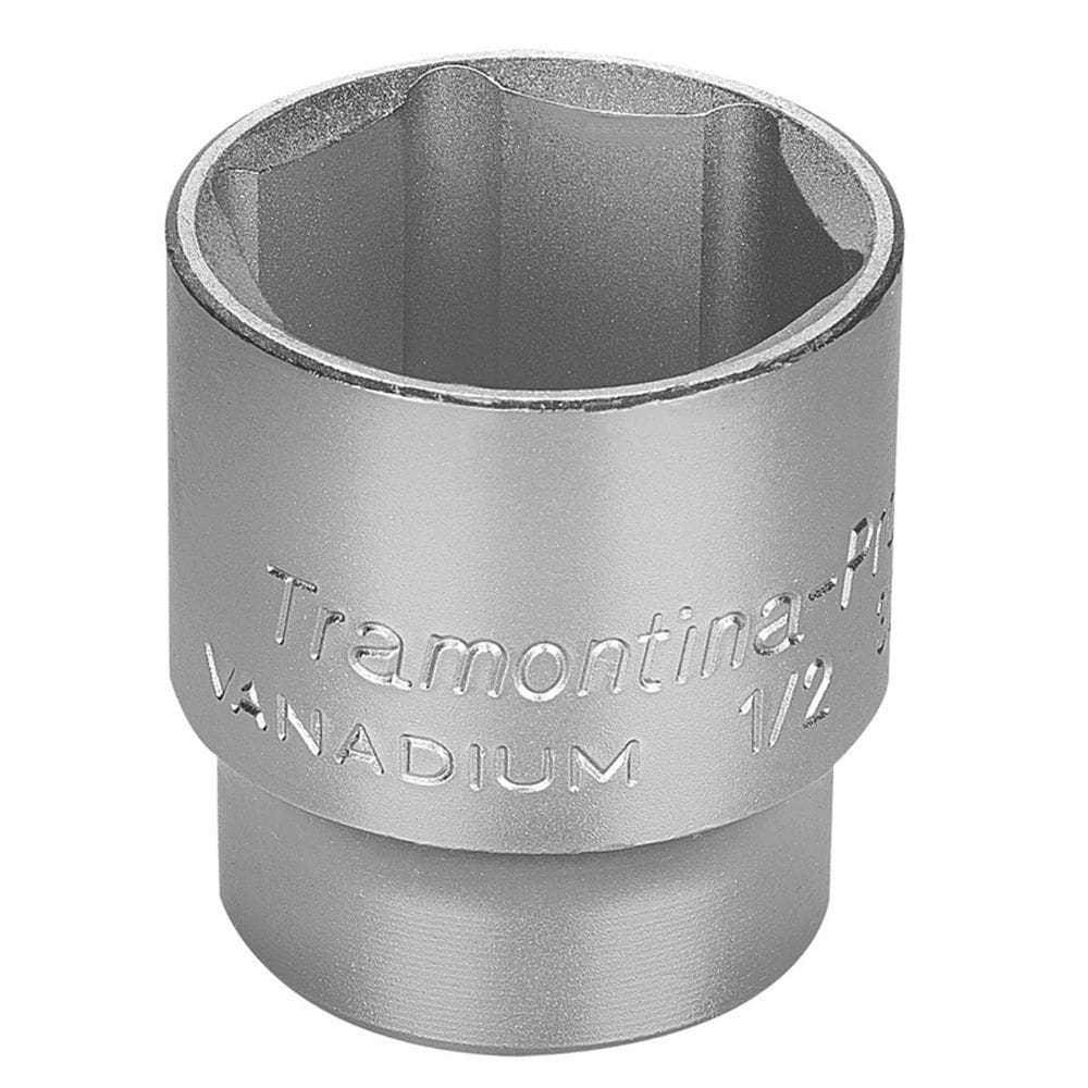 Soquete Sextavado Em Aço Cromo Vanádio 33 Mm - Encaixe 1/2" Tramontina