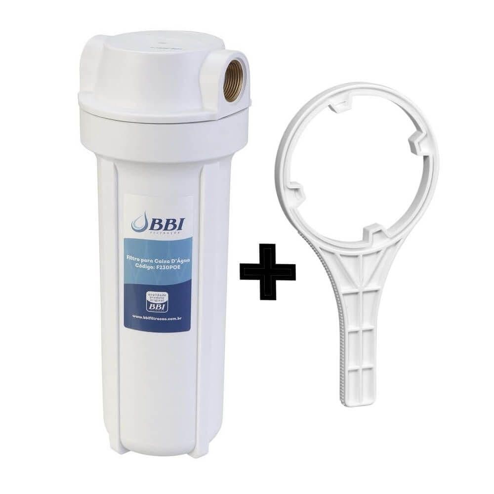 Filtro De Agua Para Caixa D`água E Entrada Poe + Chave