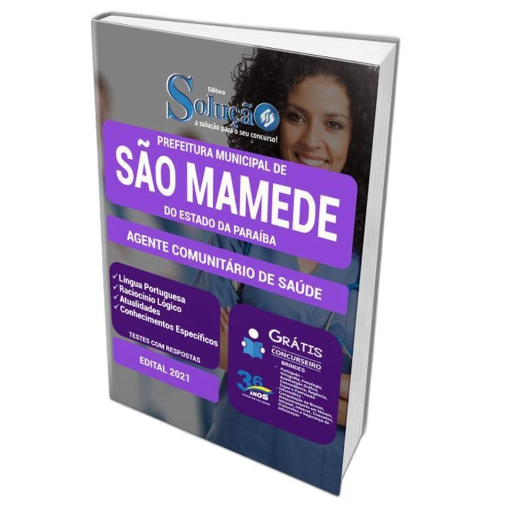 Apostila São Mamede Pb - Agente Comunitário De Saúde