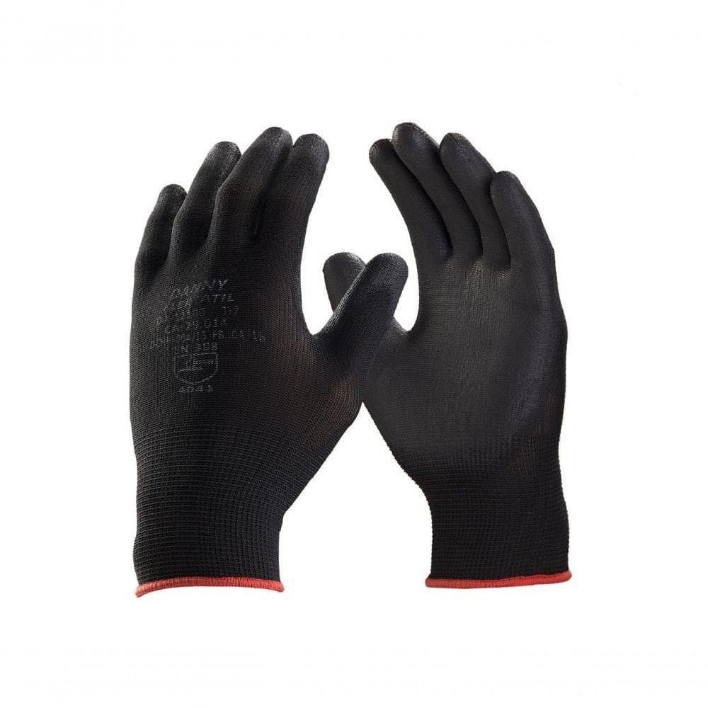 Luva Flextactil Tricotada Nylon Preta A Equot