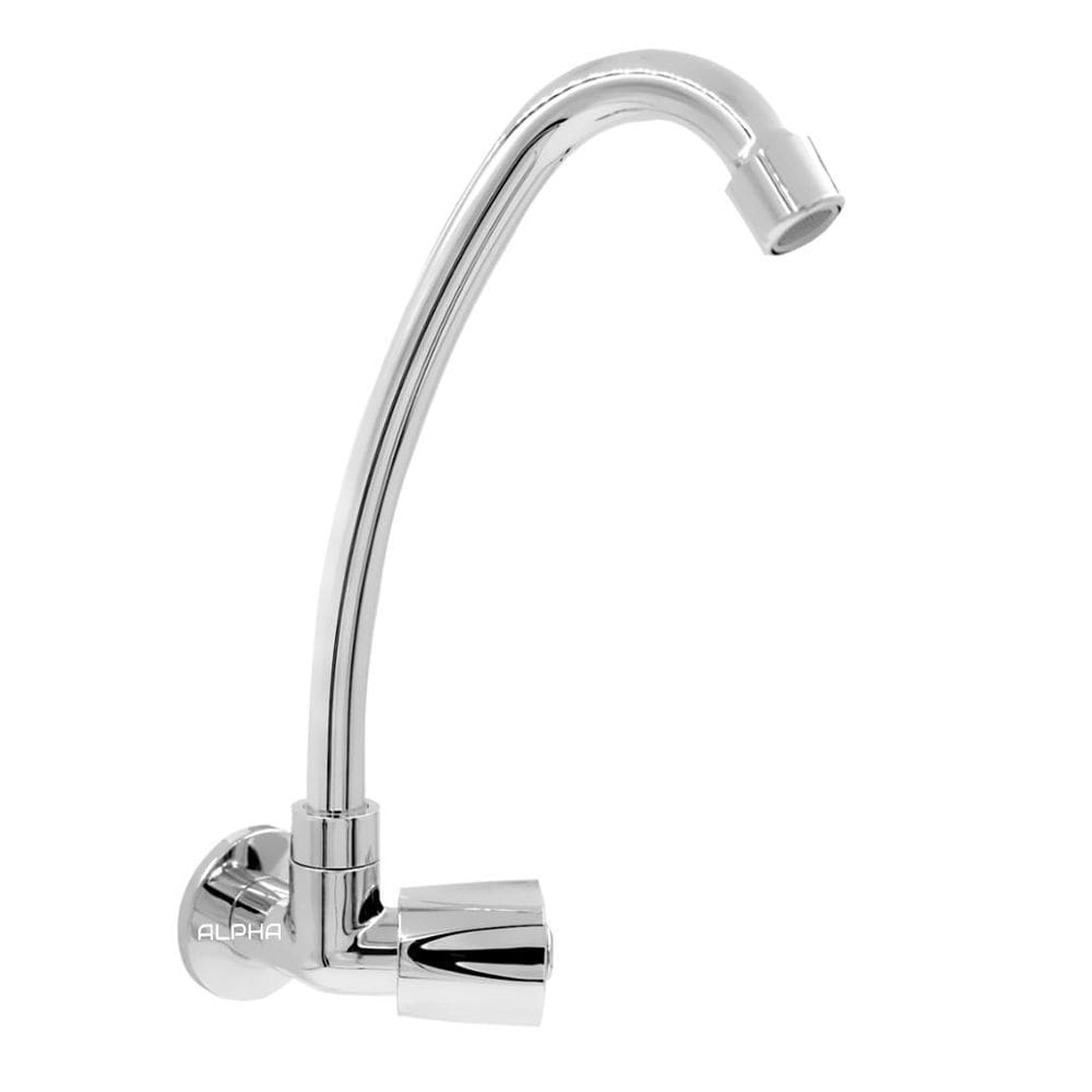 Torneira Cozinha Parede Bica Móvel Abs Cromado 1068 C-25