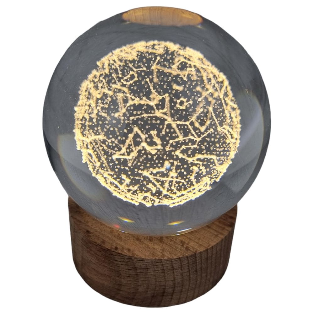 Luminária Decorativa Led Mesa Zodíaco Geométrica 60Mm