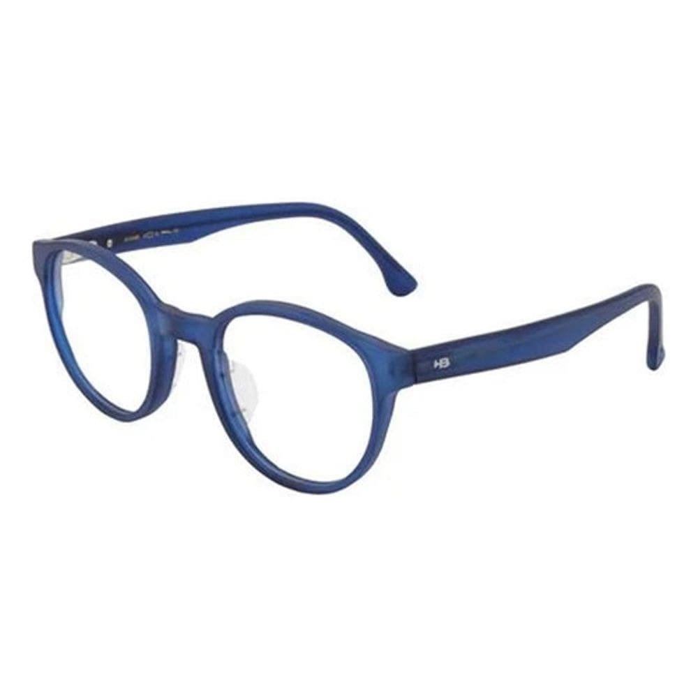 Óculos Armação Hb M010466 C0699 Masculino Redondo Azul