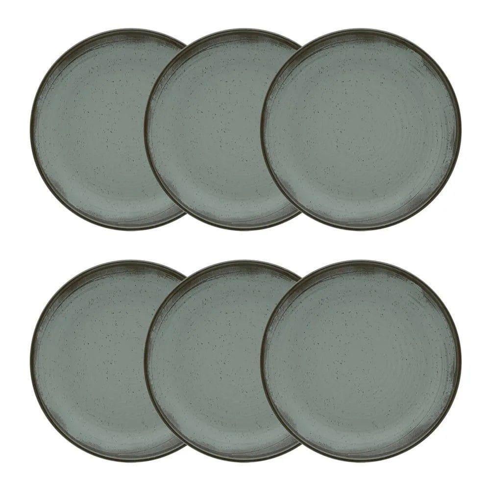Conjunto De Pratos Fundos 06 Peças Flat Pacífico Oxford