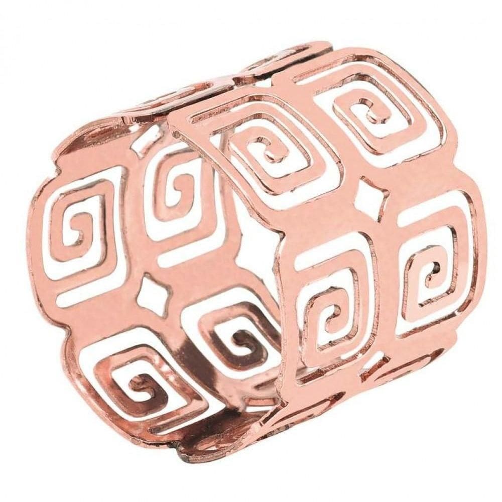 Jogo De 6 Anel De Guardanapo Tunisia Cobre - Mimo