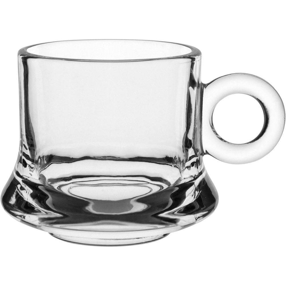 Jogo 6 Xícaras Caneca Café Home&co Vidro 70ml 5x5x5cm Transparente