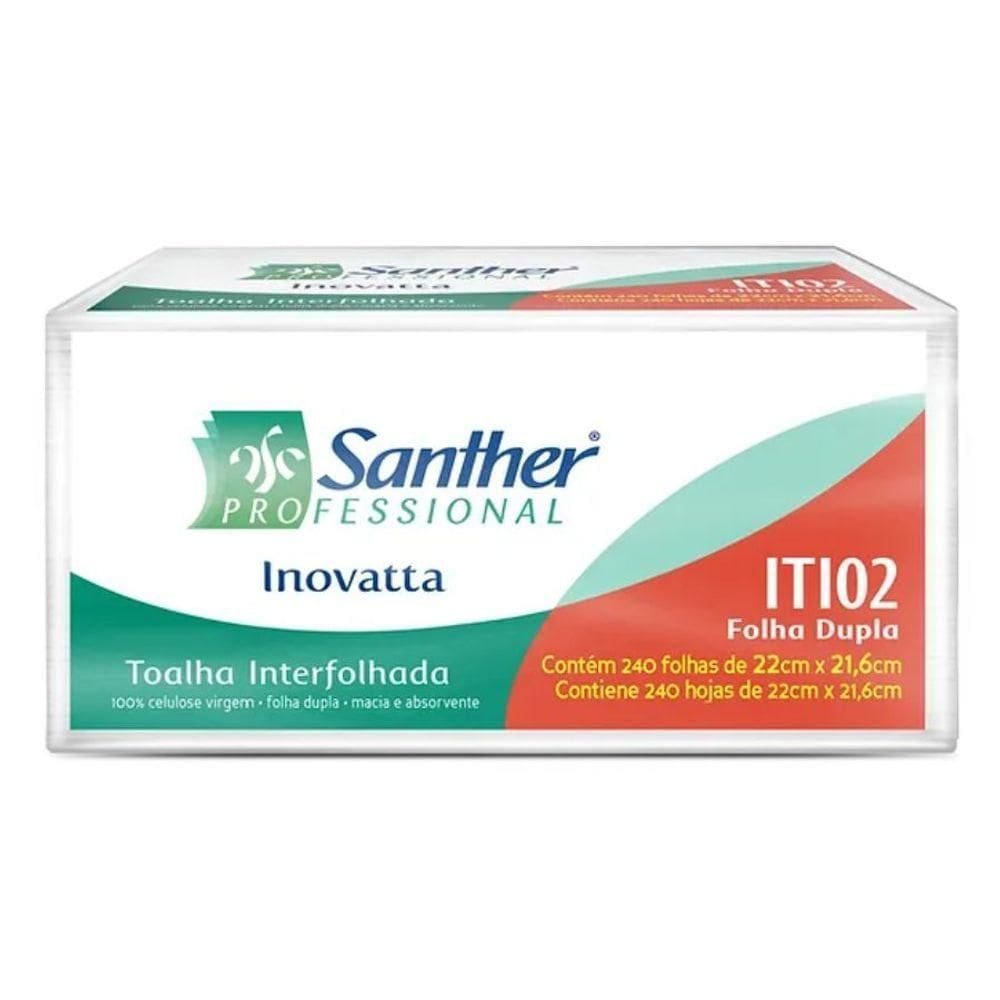 Papel Interfolhado Branco 2d 22x21,6 Inovatta Iti02 2400 Folhas