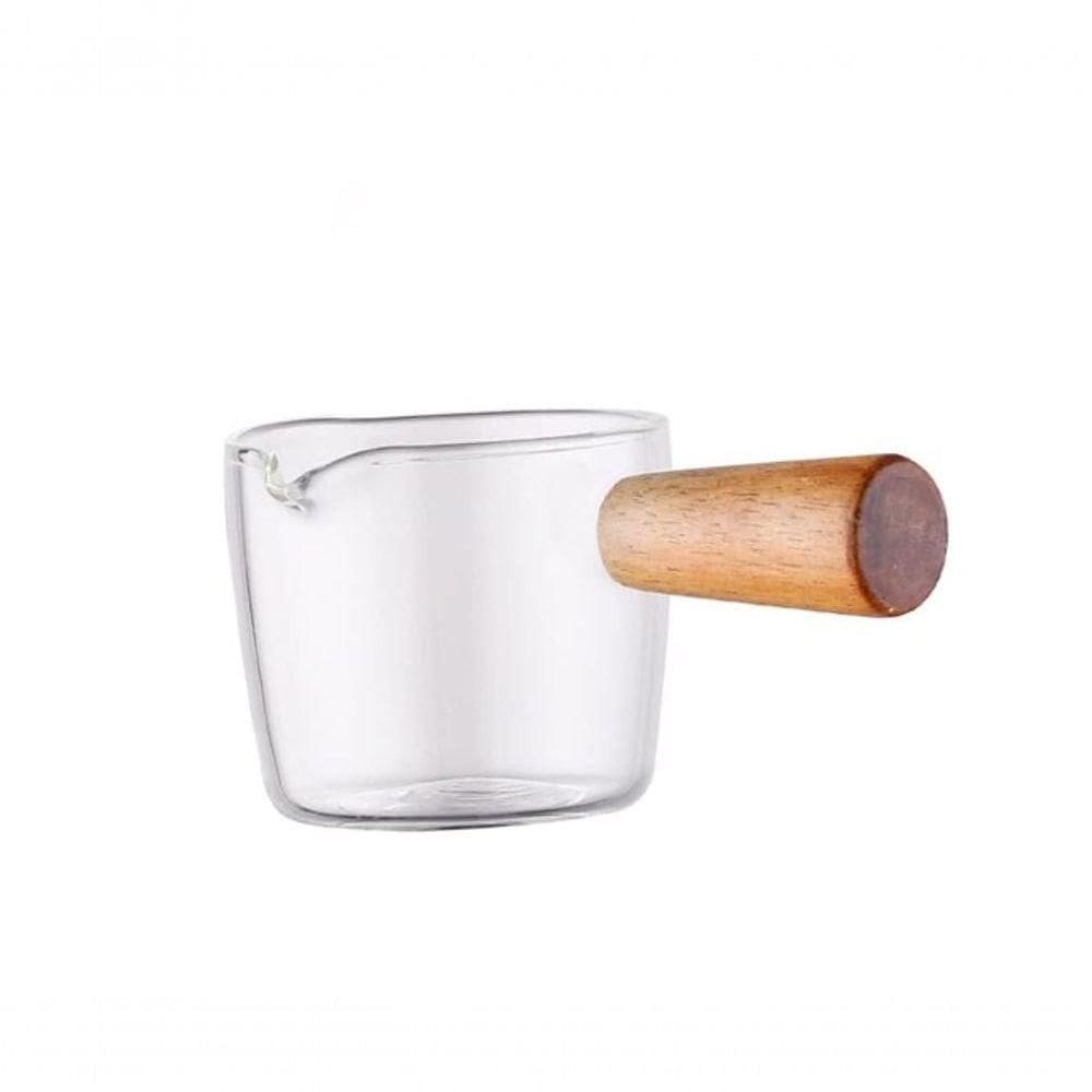Copo Dosador De Expresso Vidro Bambu Turkish 100ml - Mimo
