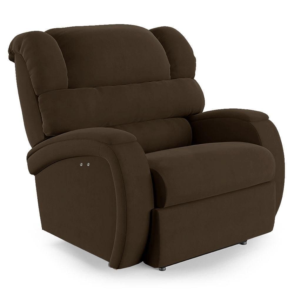 Poltrona Do Papai Reclinável Napoli Power Touch Veludo Fh1 Marrom