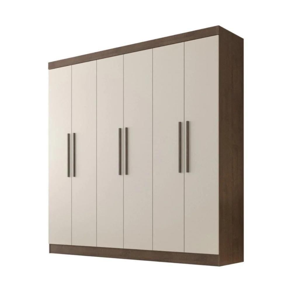 Guarda Roupa Belém 6 Portas 4 Gavetas Valverde Canion Off White