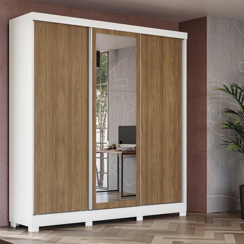 Guarda-roupa Casal 3 Por Reversiveis De Correr 3 Esp 3 Gav